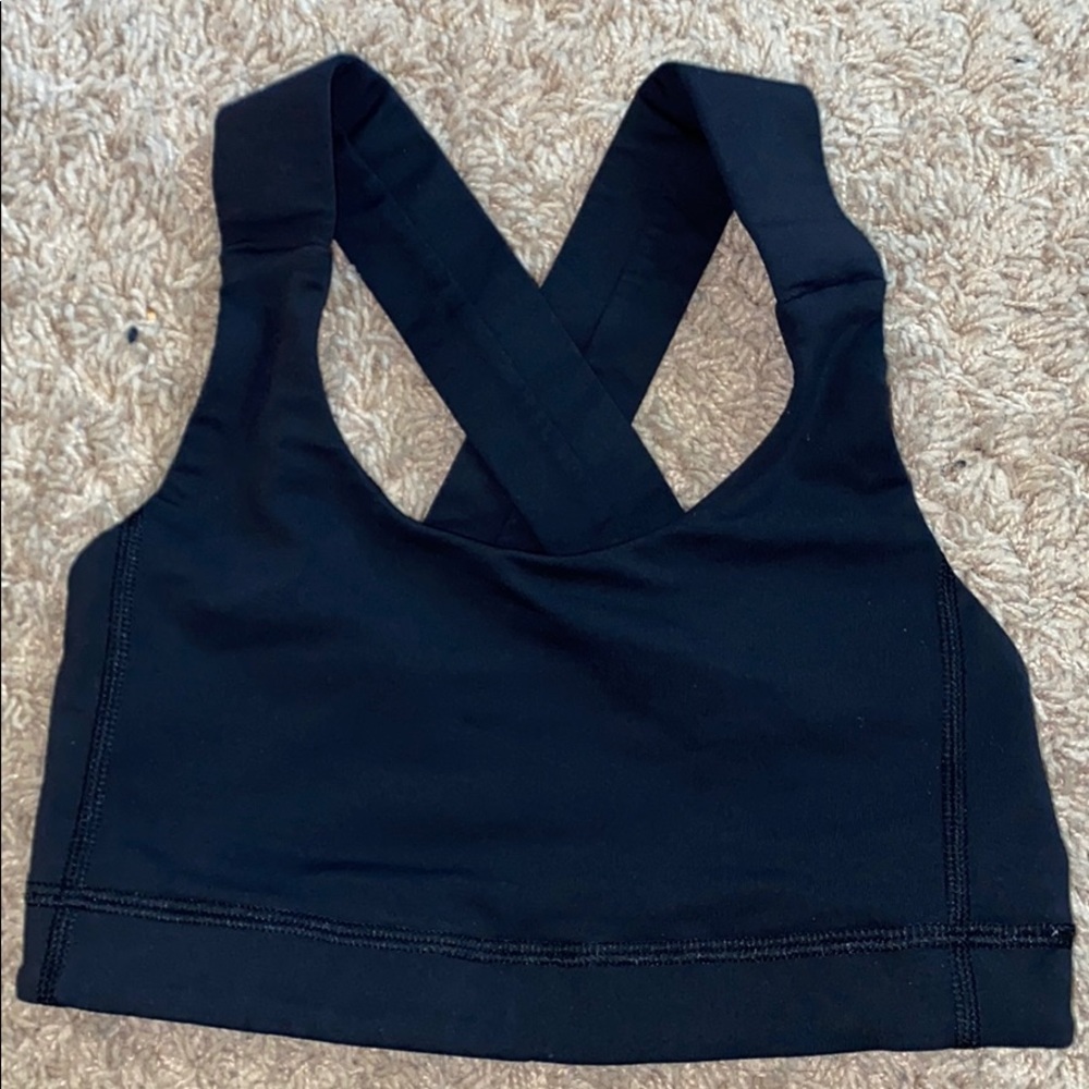 Black Lululemon Sports Bra Size 2